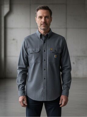 Carhartt Charcoal Button-Up Shirt